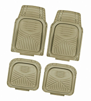 Коврик салона SKYWAY Rain-7 4пр. Полиуретановый Бежевый (п:73*51см,з:47*50см)